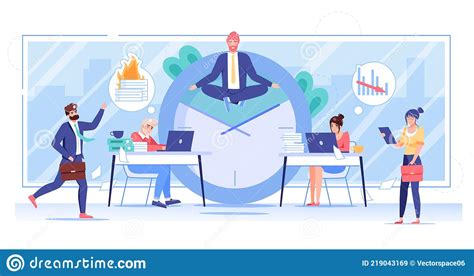 Flat Cartoon Office Character Successful Happy Employee,vector Illustration Concept Stock Vector ...