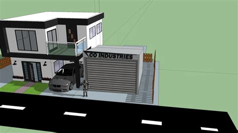 MODERN HOUSE WITH SMALL WORKSHOP | 3D Warehouse