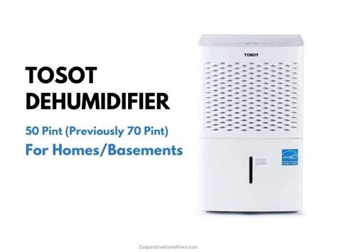 TOSOT 50 Pint Dehumidifier For Homes/Basements - Buyer's Guide