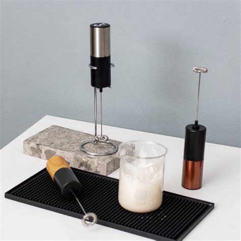 Milk Frother Electric with Stand Holder - Rose Gold - Conalli