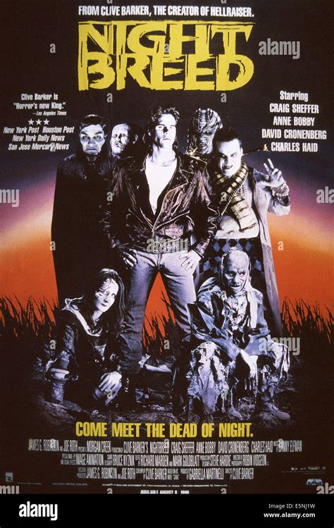 NIGHTBREED, US poster, Craig Sheffer (leather jacket), 1990, TM & Copyright © 20th Century Fox ...