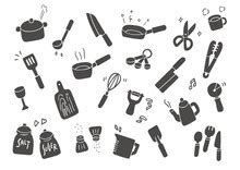 Cute Kitchen Utensils Wallpaper Free Stock Photo - Public Domain Pictures