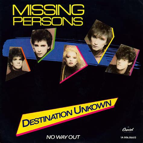 Missing Persons – Destination Unknown (1982, Vinyl) - Discogs