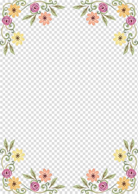 Clipart borders wildflower, Clipart borders wildflower Transparent FREE for download on ...