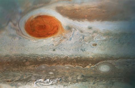 Juno Captures New Image of Jupiter’s Great Red Spot During 12th Flyby