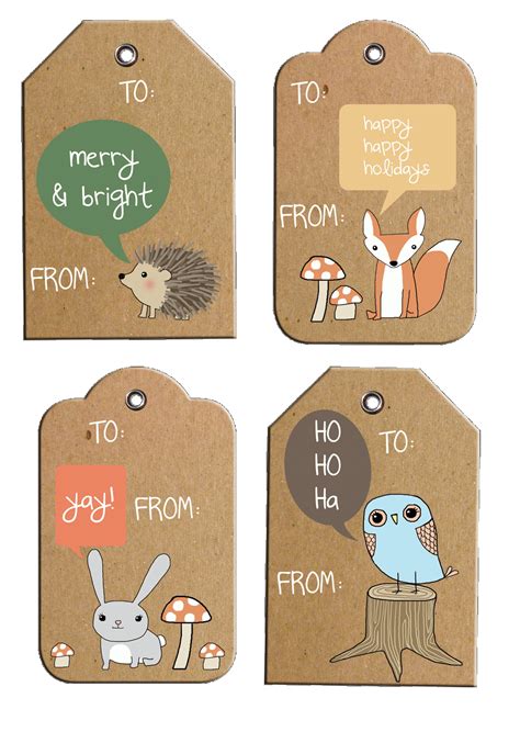 Ashley Thunder Events: RUSTIC WOODLAND HOLIDAY GIFT TAGS ***FREE PRINTABLE***