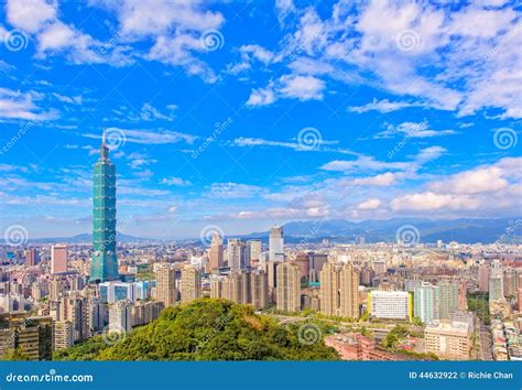 Skyline of taipei city stock photo. Image of chinese - 44632922