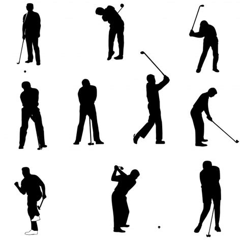 Golf Silhouettes Free Stock Photo - Public Domain Pictures