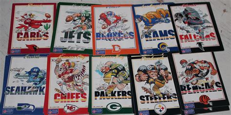 Vintage NFL Football Team Sticker Souvenirs Bears Patriots - Etsy