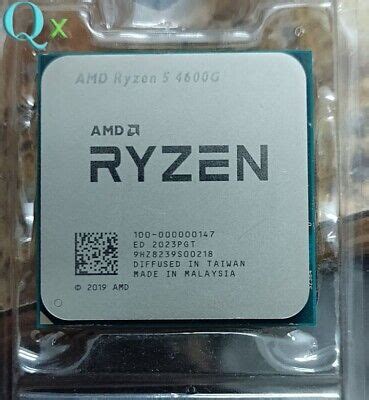 AMD Ryzen 5 4600G AM4 CPU 6-Core 4.2 GHz Processor R5 4600G Radeon ...