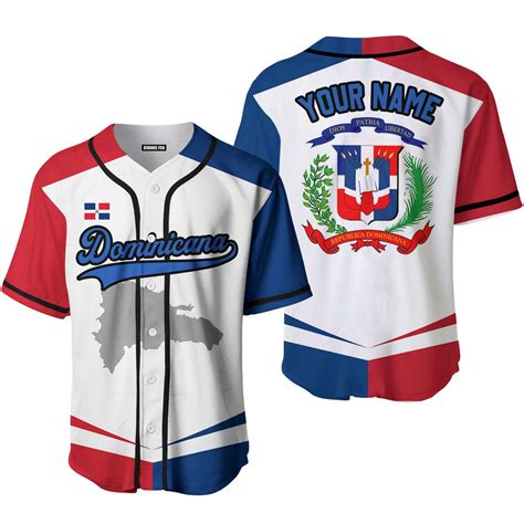 Custom White Blue-Black Dominicana Flag Baseball Jersey - Piping / M | Dominicana flag, Baseball ...