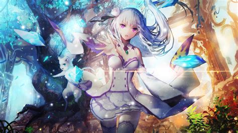 Anime Wallpaper Pack - Emilia Re Zero Wallpaper Hd - 1920x1080 Wallpaper - teahub.io