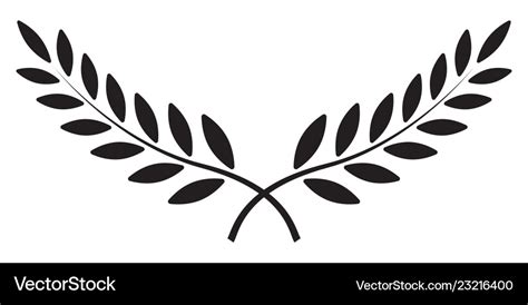 Olive branch laurel wreath winner Royalty Free Vector Image