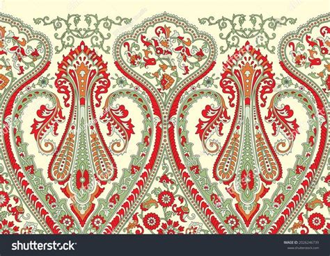 Traditional Paisley Border Ornamental Paisley Print Stock Vector (Royalty Free) 2026246739 ...