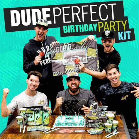 Dude Perfect Birthday Kit | Dude Perfect Official | Dude perfect, Perfect birthday party, Dude ...