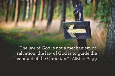 “The law of God is not a mechanism of salvation; the law of God is to ...