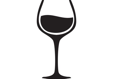 Elegant Wine Glass Vector