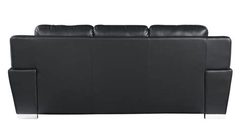 37" Chic Black Leather Sofa in 2024 | Faux leather sofa, Black leather ...