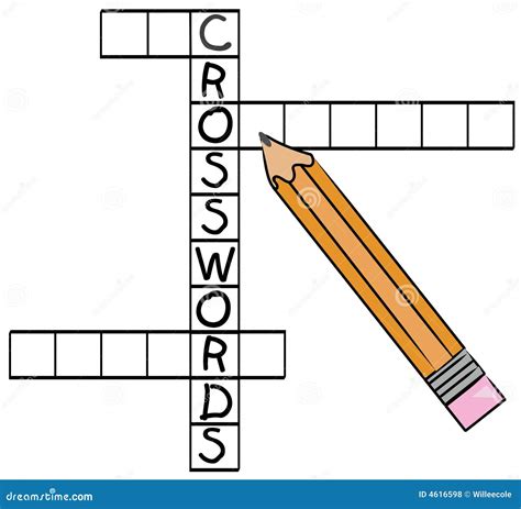 Crossword puzzle stock vector. Illustration of boxes, object - 4616598