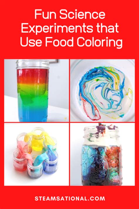 Easy Science Experiments with Food Coloring