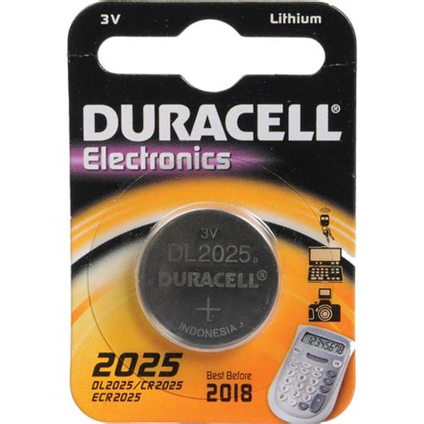 Duracell CR2025 3V Lithium Battery (160MAh) DL2025B B&H Photo