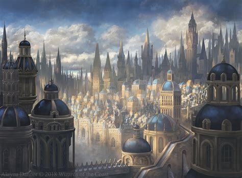 ArtStation - MtG: Azorius Plains for Ravnica Allegiance