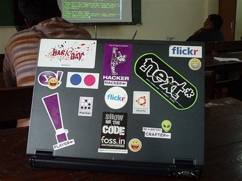 Laptop Stickers as on Feb 1 2008 | Alagu | Flickr