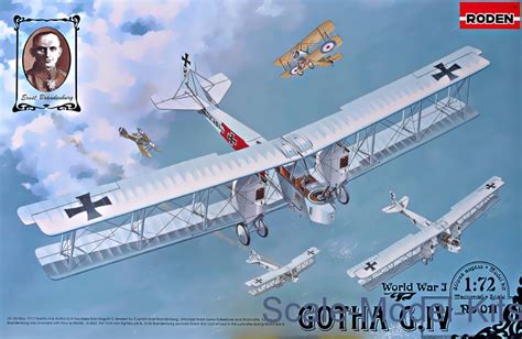 Roden - Gotha G.IV - plastic scale model kit in 1:72 scale (RN011 ...