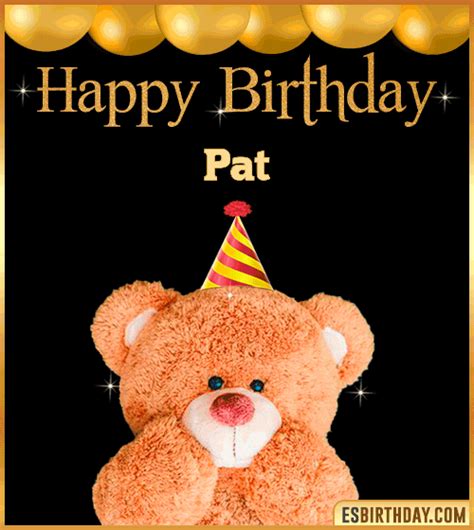 Happy Birthday Pat GIF 🎂 Images Animated Wishes【28 GiFs】