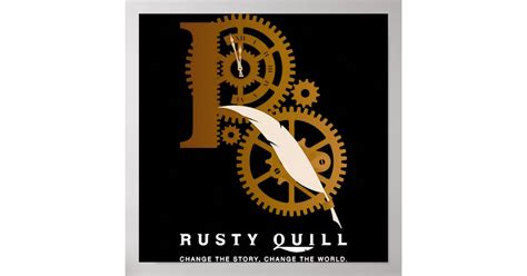 Rusty Quill New Logo Poster | Zazzle