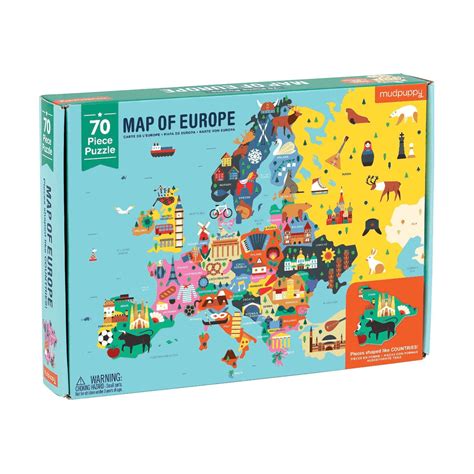 Map Of Europe Geography Puzzle - Mudpuppy