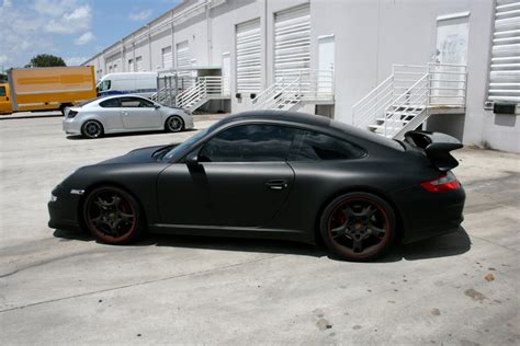 Coral Gables Porsche 911 GT3 Matte Black Car Wrap by 3M CERTIFIED Car ...