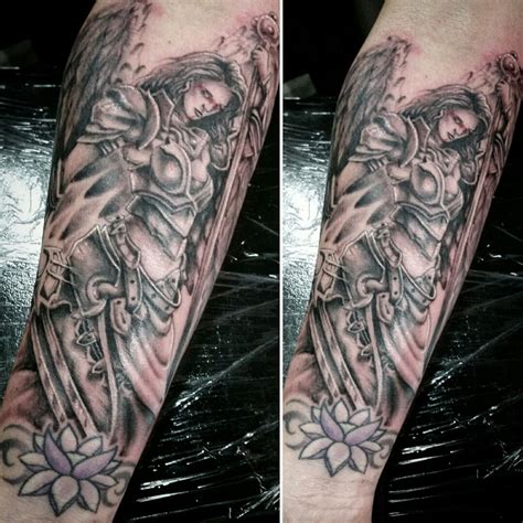 Tattoo uploaded by Matthew Bissell • #Guardian #Angel done at victims of ink #tattoos #designs # ...