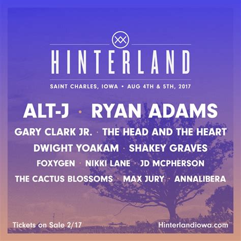 Hinterland Music Festival Announces 2017 Lineup