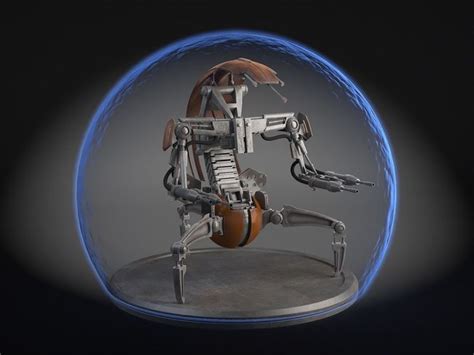 Star Wars Droideka Destroyer Droid 3D model animated rigged | CGTrader