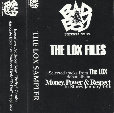 The LOX – The LOX Files – Cassette (black j-card, Single Sided, Promo ...