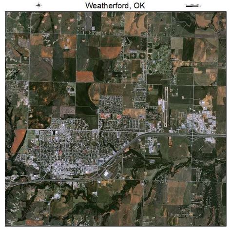 Aerial Photography Map of Weatherford, OK Oklahoma