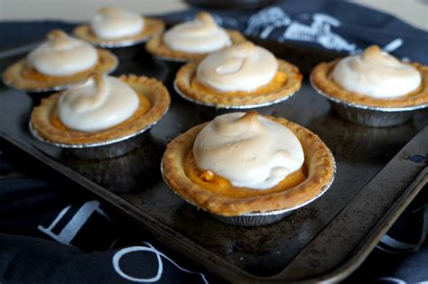 mini sweet potato pies with marshmallow meringue