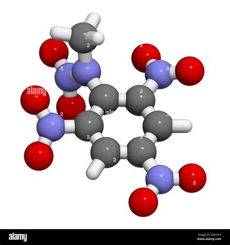 Tetryl explosive molecule. 3D rendering Stock Photo - Alamy