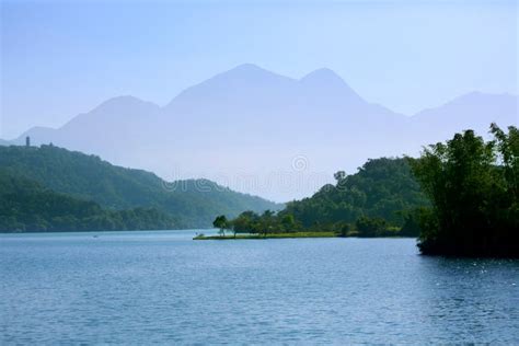 Pleasant Scenery of Sun Moon Lake in Taiwan in the Morning Stock Image - Image of pleasant ...