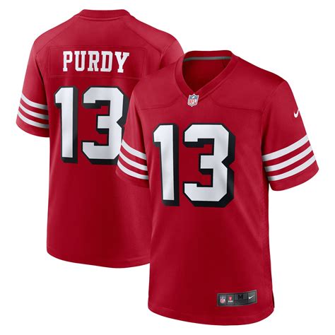 Men's Nike Brock Purdy Scarlet San Francisco 49ers Alternate Game Player Jersey - Walmart.com