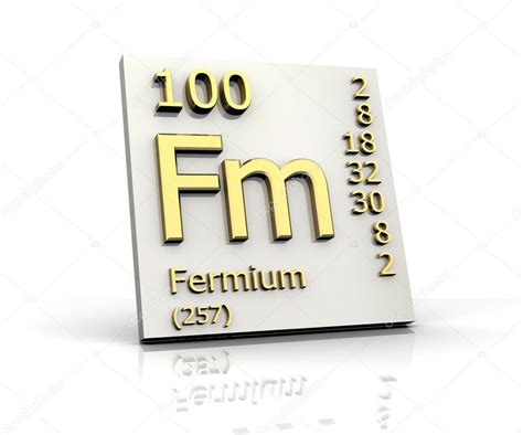 Fermium Periodic Table of Elements — Stock Photo © fambros #6286696