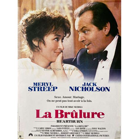 HEARTBURN French Movie Poster - 15x21 in. - 1986