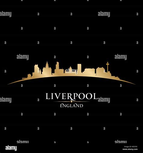 Liverpool England city skyline silhouette. Vector illustration Stock Vector Image & Art - Alamy