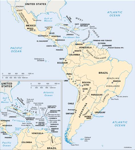 Latin America Map - ToursMaps.com