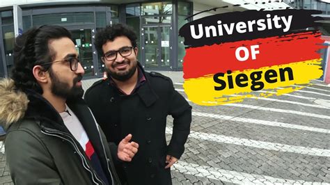 University of Siegen TOUR (Free Apply | Courses | Admission Process) - YouTube