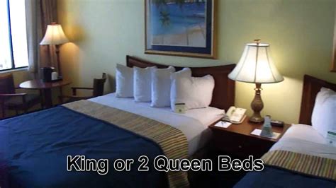 Direct Oceanfront Hotel Cocoa Beach Florida - Best Western Tower Standard Room - YouTube