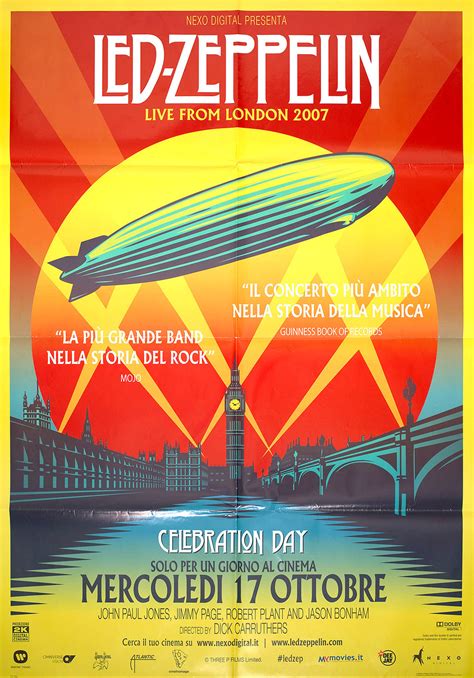 Led Zeppelin: Celebration Day Original 2012 Italian Due Foglio Movie Poster - Posteritati Movie ...