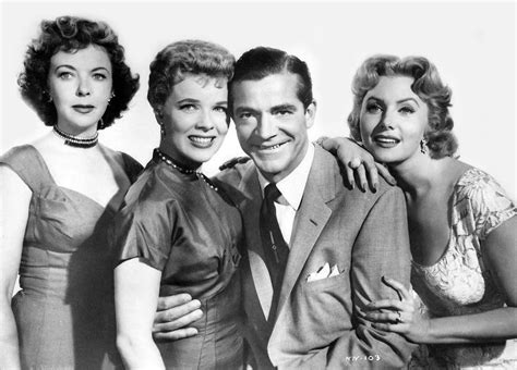 Ida Lupino, Sally Forrest, Dana Andrews, Rhonda Fleming in While the City Sleeps (1956). Classic ...