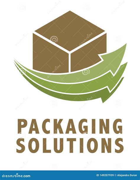 Packaging logo green style stock vector. Illustration of packaging ...